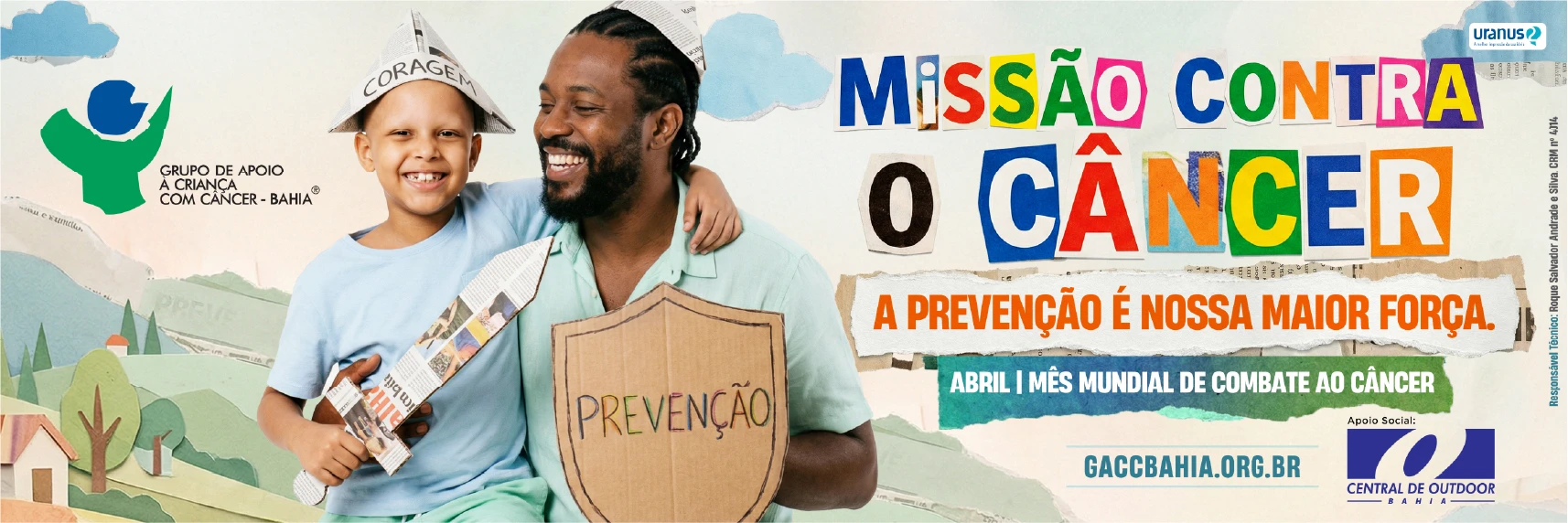 Central de Outdoor da Bahia lança campanhas na capital baiana apoiando causas sociais