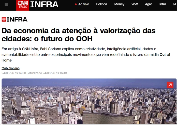 Da economia da atenção à valorização das cidades: o futuro do OOH